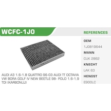 WINKEL WCFC-1J0 Polen Filtresi Golf IV 97-05 Bora 98-05 Polo 94- Lupo 98- / A3 96-03 Tt 98- / Octavia 97-
