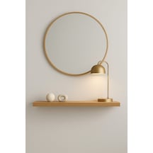 70 Cm Safir Meşe Mdf Gizli Bağlantı Duvar Rafı Dresuar Dekoratif