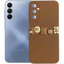 Samsung Galaxy Uyumlu A15 Kılıf 3d M Bear Kamera Korumalı Silikon Kapak