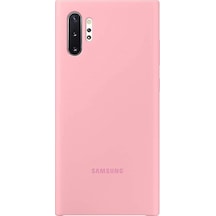 Galaxy Note 10 Plus İle Uyumlu Kılıf Silicone Cover Pembe Ef-pn975tpegww