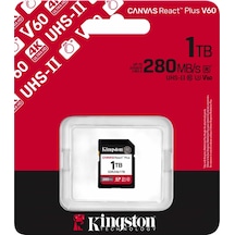 Kingston SDR2V6 Canvas React Plus V60 1 TB SD Hafıza Kartı