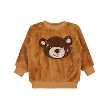 Civil Boys Ayı Nakışlı 2-5 Yaş Sweatshirt - Turuncu Tarçın