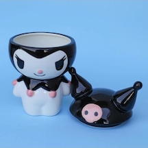 Sanrio Kuromi Kapaklı Kupa Siyah