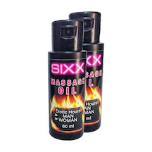 Sixx / Massàge Oìl 2 Li -kadın Erkek Yağı Er0tıc 60 Ml 2 Adet