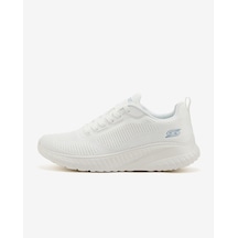 Skechers Bobs Squad Chaos - Face Off Kadın Beyaz Spor Ayakkabı 117209 Ofwt Beyaz