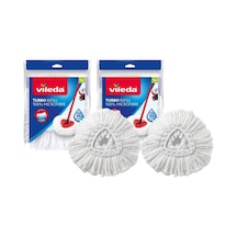 Turbo Classic Mop Yedek Başlık, Mikrofiber, Beyaz, 2 Adet Tek Renk