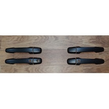 Ducki Mitsubishi L200 2015 Sonrası Sensörlü Kapı Kolları Siyah