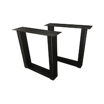 Metal Mobilya Ayak Bank Ayağı Kütük Sehpa Ayağı Düz 1058