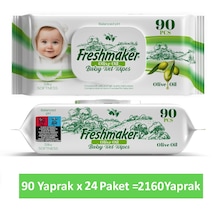 Freshmaker Islak Havlu Zeytinyağlı Sensitive Kapaklı 2160 Yaprak 24'lü Set