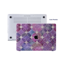 Apple Uyumlu MacBook Pro 13inç Kılıf M1-m2, Flower04 Type-c'li Model A2338 A2289 A2251 A1706-08 A1989 A2159 İle Açık Pembe