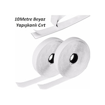 10 Metre Arkası Yapışkanlı Beyaz Cırt Cırtlı Bant - 2 Cm (548167829)