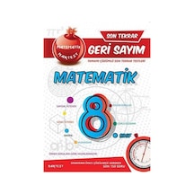 8 Sınıf Matematik Geri Sayım Son Tekrar Testleri Nartest Yay