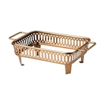 Gokvalla Servis Tepsisi, Bakır Rengi, 26x15x8 Cm Bakır