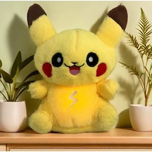 Nefes Alan Pikachu Peluş Oyuncak Işıklı Ve Müzikli Nefes Sesi Diğer