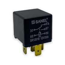 Sanel 12v Röle 5 Uçlu 30 A Çift Platin 30-85-86-87-87a
