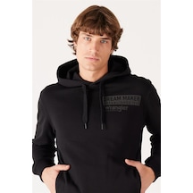 Wrangler Kapüşonlu Erkek Sweatshirt W232242001-black