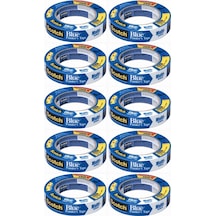 10 Adet - Mavi Maskeleme Bandı - Mavi Bant Boya Pasta Polish Cila