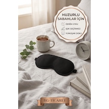 Ankaflex 2 Adet Işık Geçirmez Göz Maskesi Seyahat Dinlenme Meditasyon Yoga Göz Bandı Uyku Maskesi Siyah