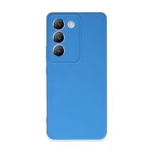 Vivo V30 Lite 4g Kılıf First Silikon - Mavi 0.2M-Çok Renkli