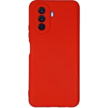 Huawei Nova Y70 Uyumlu Kılıf Nano İçi Kadife Silikon - Kırmızı