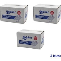 Dolphin C Kilitli Şeffaf Buzdolabı Kilitli Saklama Poşeti Torba - 9x11 Cm. - 1000 Adetlik 3 Kutu