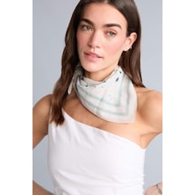 Defacto Kadın Desenli Pamuklu Bandana E6172ax26smbe2 Mavi-be2