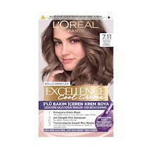 L Oréal Paris Excellence Cool Creme 7.11 Ekstra Küllü Kumral Saç Boyası 4'li Avantaj Paketi Mıchu