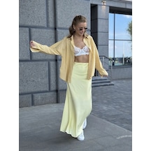 Navadis Uzun Yazlık Trend Etek 414523143 Gri