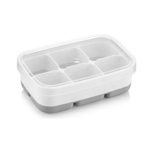 Lüks 3 Lü Yapışmaz Kapaklı Mini Buzluk 6 Bölmeli Ice Box 11,3x7,5x3,7cm Renkli Plastik Diğer