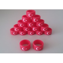 10 Adet Ay Yıldız Silikon Lastik Bant.Vape Band 22 Mm Vape Bant