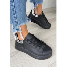 Sofio Siyah Cilt Bağcıklı Spor Ayakkabı Çok Renkli