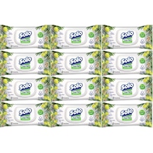 Solo Islak Havlu Mendil 50yaprak Limon &biberiye 12li 600yaprak 12'li Set