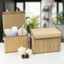 Decolove Bambu İkili Saklama Kutusu