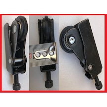 Lucido Sürgü Kapak Tekeri 8 Mm Ince Siyah Taşıyıcı Makara - Siyah