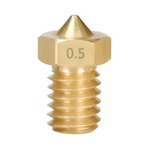Koodmax 3d Yazıcı Extruder M6 1.75mm / 0.5mm V5 - V6 Pirinç Nozzle Baskı Kafası