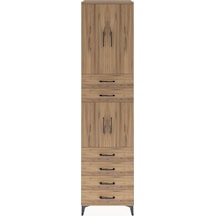 Hyperion Dolap 3 Raflı 6 Çekmeceli 4 Kapaklı 60x44x243 Çam-çam Çam