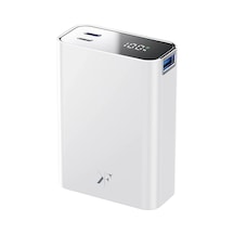 Mey İthalat Pw501 20.000 Mah Dijital Göstergeli 2 Adet 45w Type-c Ve 22.5w Usb Çıkışlı Şarj Pd Hızlı Şarj Powerbank - Beyaz Diğer