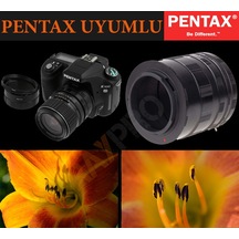 Yeni Raypro Manuel Makro Extension Uzatma Tüpü Seti Pentax Uyumlu