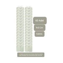 60 Adet 9x5 Cm Kablolu Tens Pedi, Elektrot Pedi, Yedek Tens Elektrodu