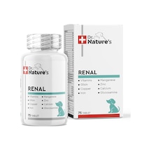 Dr. Nature's Renal Böbrekleri Destekleyen Köpek Vitamini 75 Tablet