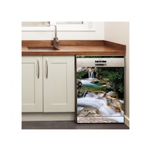 Orman Deresi Bulaşık Makinesi Kaplama Sticker Kendinden Yapışkanlı Folyo 75x75 Cm