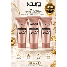 Xaura Global 24k Gold Foam Cleansing 100 Ml 3 Adet