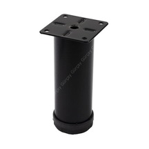 Gürçayhırdavat Metal Mobilya Ayağı Siyah Çap 42Mm - 12Cm (4 Adet)