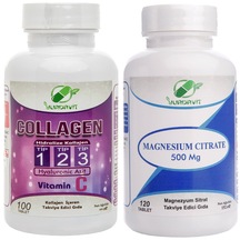 Collagen 900 Mg 100 Tb Magnesium Citrate 500 Mg 120 Tb 2Li Set