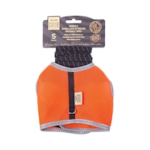 Cattie Havalı Dokuma Kedi Göğüs & Gezdirme Takımı Turuncu Small 1x20-30 Cm