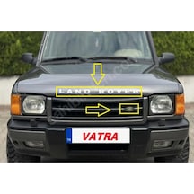 Discovery 4.0 V8 Uyumlu Gri Kaput Yazısı Ve Tampon Arması 3m 3d Abs