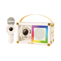Torima KIDMIC06 RGB Astronot Figürlü Mikrofonlu Karaoke Bluetooth Hoparlör