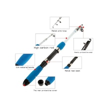 Teleskopik Olta 1.0/1.6/1.8m Süper Sert Profesyonel Döküm Deniz Olta Takımı 1.8 M