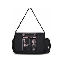 Sevbano Fight Club Tyler Durden Film Baskılı Unisex Okul, Spor, Ofis Çok Siyah
