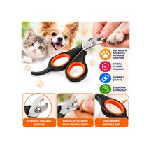 Küçük Çelik Uçlu Kedi Köpek Evcil Hayvan Tırnak Makası Pati Bakım Aleti Ergonomik Kaymaz Sap Adet Fiyatıdır